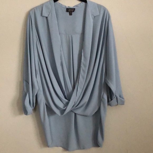 Topshop Tops Top Shop Drape Blouse Poshmark